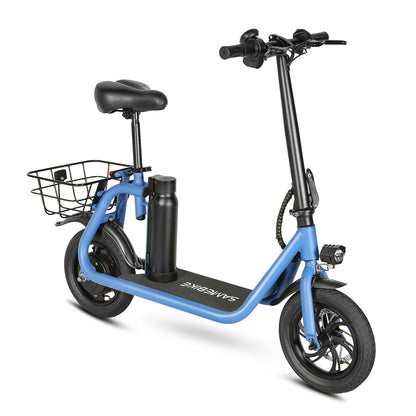 Scooter elétrica dobrável SAMEBIKE SM-C01 com assento