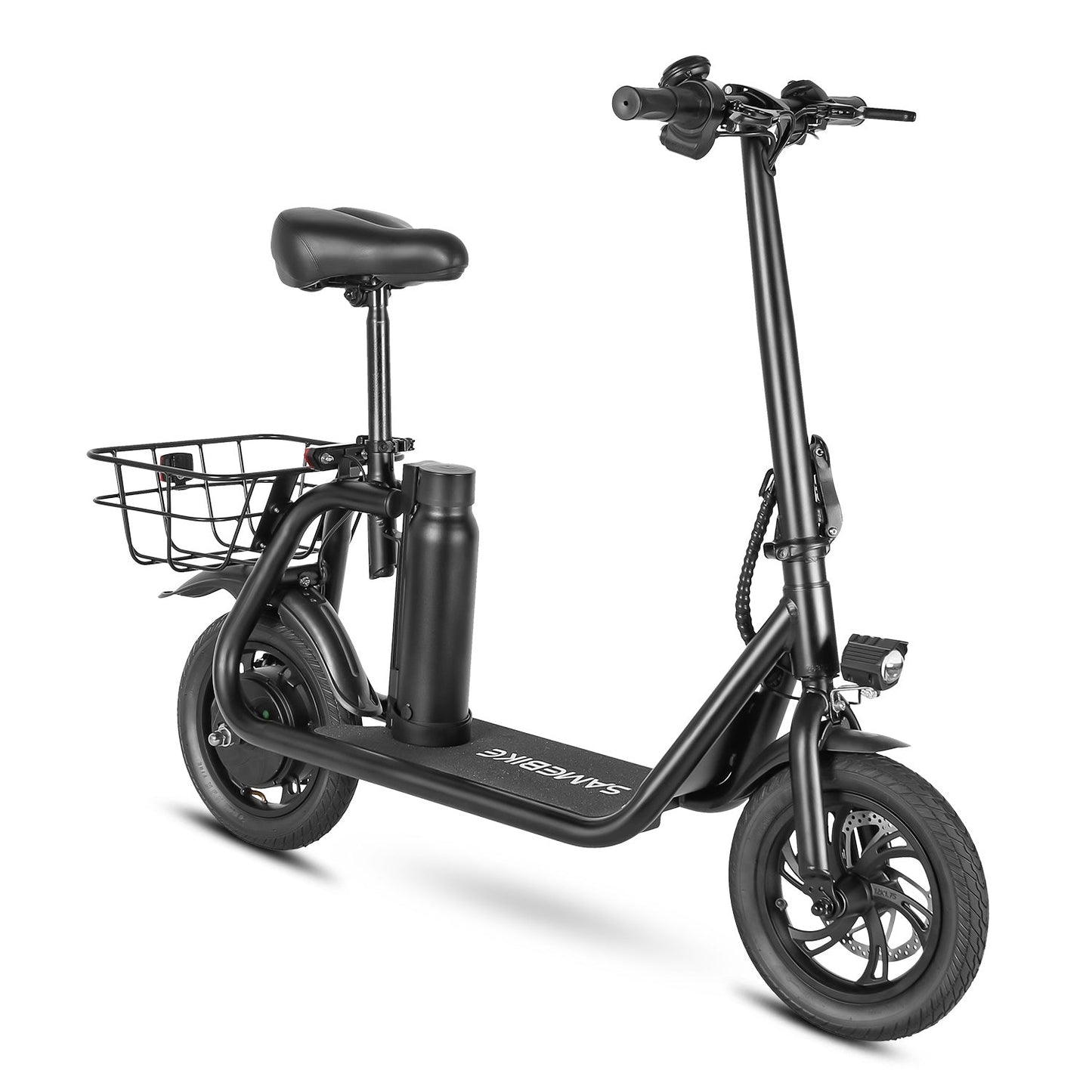 Scooter elétrica dobrável SAMEBIKE SM-C01 com assento