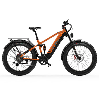 LANKELEISI Dukawey Silvertip8 52V 20Ah 1000W Fat Tire Electric Bike.