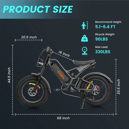 Ailife X20 1000W elektrische fiets