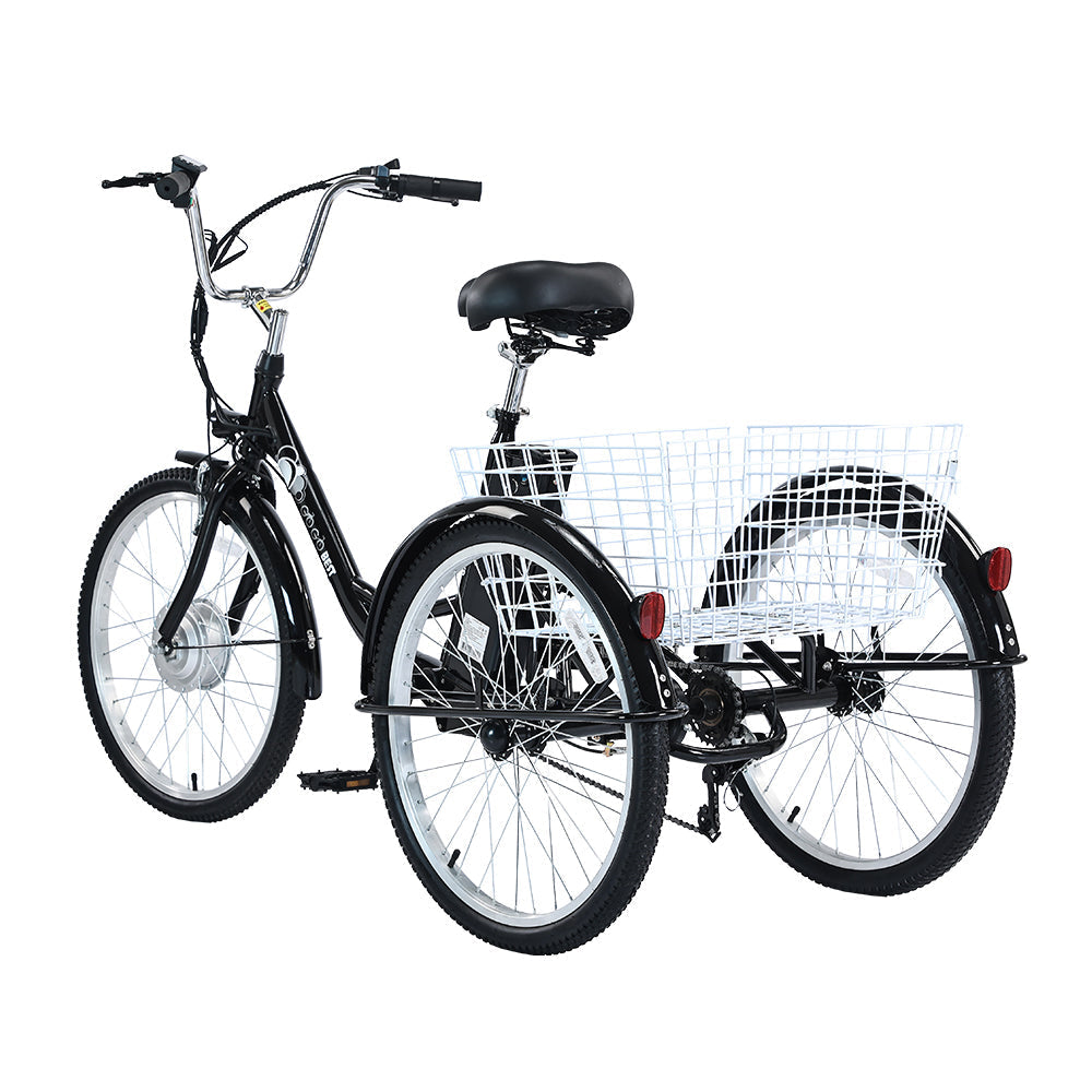 Vélo cargo électrique à trois roues GOGOBEST GF100 350 W