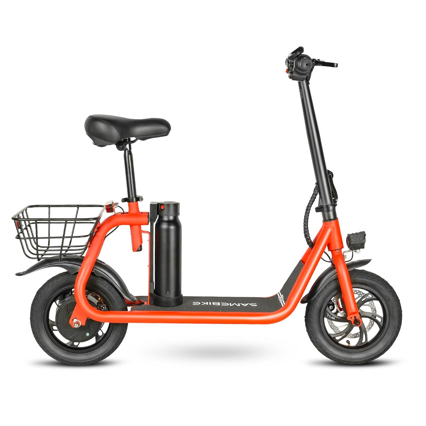 SAMEBIKE SM-C02 Lichtgewicht opvouwbare elektrische scooter met stoel voor woon-werkverkeer