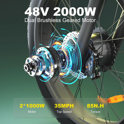 BOOMBIKE ZEEGR S1 2000W Bicicleta elétrica