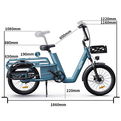 OneSport OT01 Cargo a coda lunga E-bike