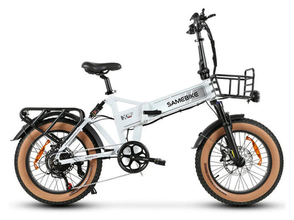 SAMEBIKE XWXL09 750W Bicicletta elettrica pieghevole da città 20 * 4,0 pollici Fat Tire 48V 10AH Batteria 80km Chilometraggio massimo