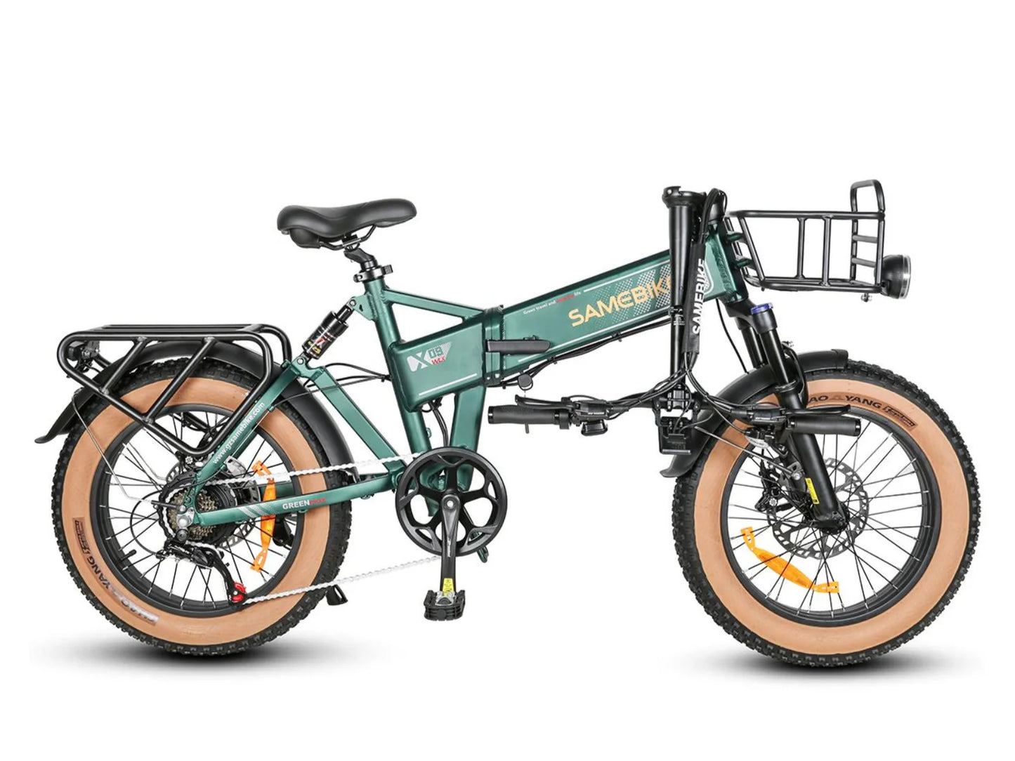 SAMEBIKE XWXL09 750W dobrável bicicleta elétrica da cidade 20 * 4,0 polegadas pneu gordo 48V 10AH bateria 80km quilometragem máxima