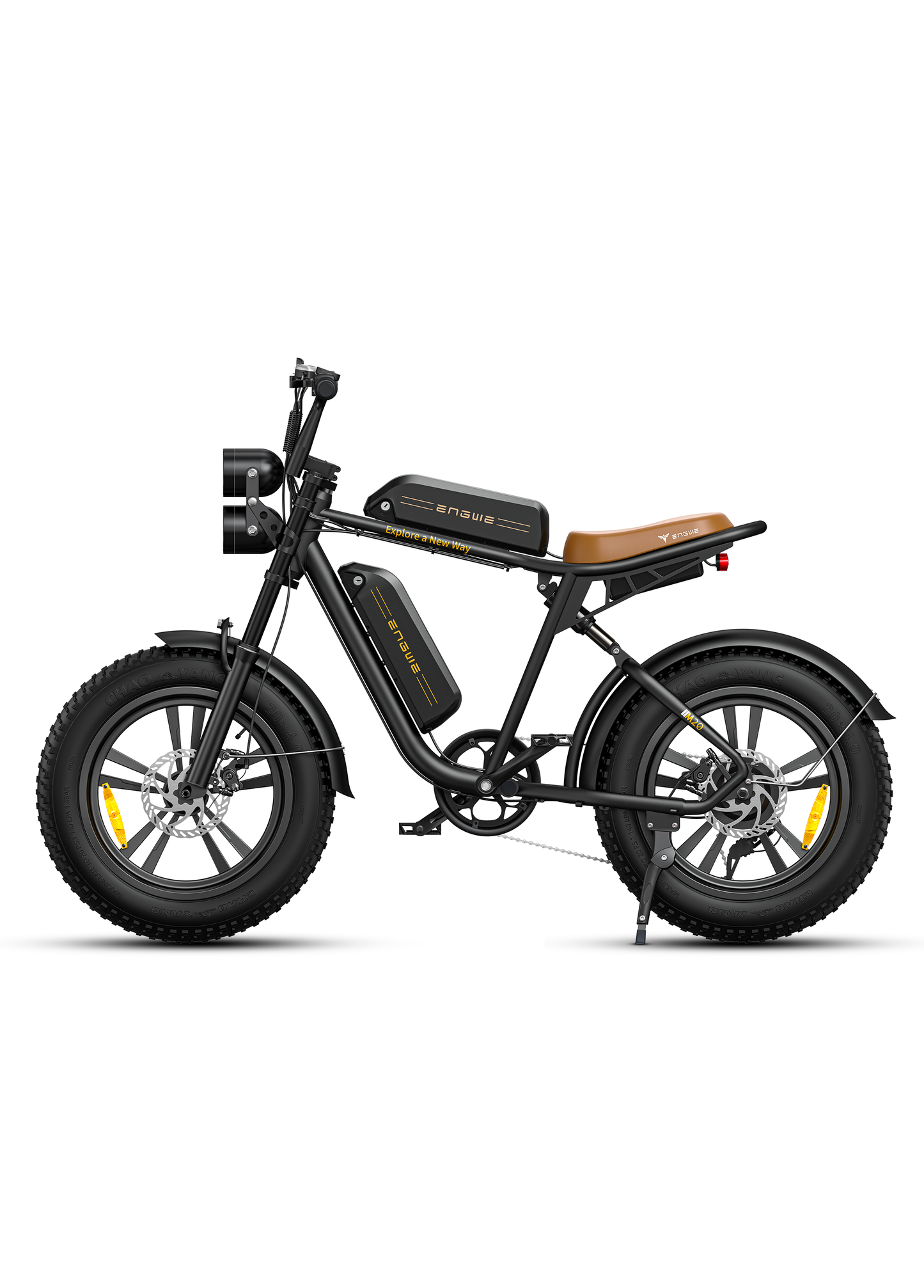 ENGWE M20 1000W Elektrisches Fatbike 20 * 4,0 '' Fette Reifen 48V Shimano 7-Gang-Schaltung