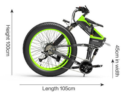 Bezior X1500 1500W Klapp-Mountainbike 100km 25km/h