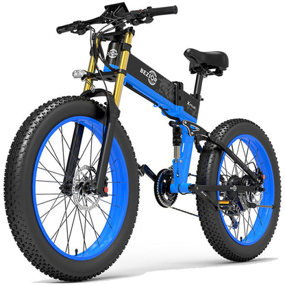 Bezior X Plus 1500W opvouwbare elektrische mountainbike 60km 25km/u