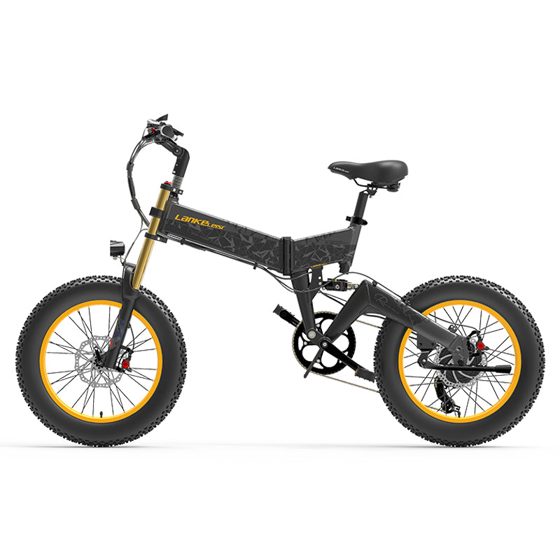 LANKELEISI X3000 Plus-UP bici elettrica 20 * 4.0 pollici Fat Tire Snow e-Bike