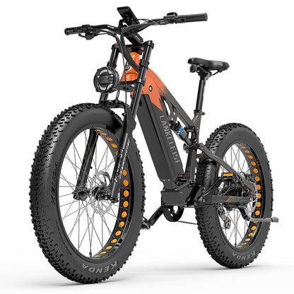 LANKELEISI RV800 Plus Mountain bike elettrica con motore Bafang da 750 W di alta qualità