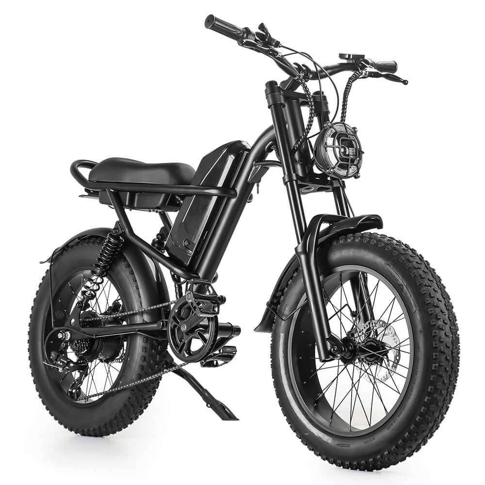 IPDOO Riding' Times Z8 Electric Bike 500W Fat Tire Electric Motor Bike ...