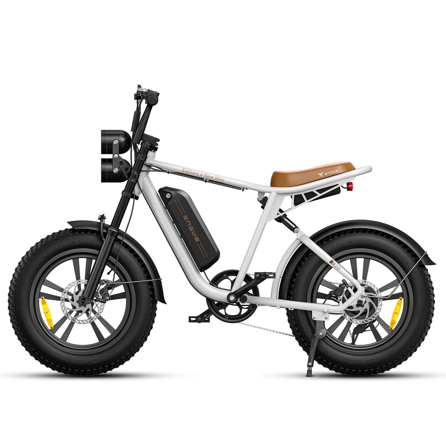 ENGWE M20 1000W Electric Fat Bike 20 * 4.0 '' Fat Tires 48V Shimano 7-Speed Gears