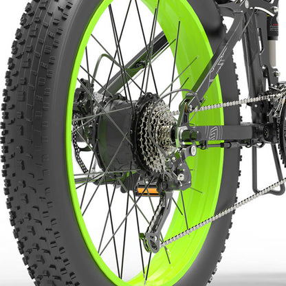 Bezior X1500 1500W opvouwbare elektrische mountainbike 100km 25km/u