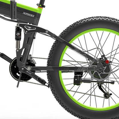 Bezior X1500 1500W opvouwbare elektrische mountainbike 100km 25km/u