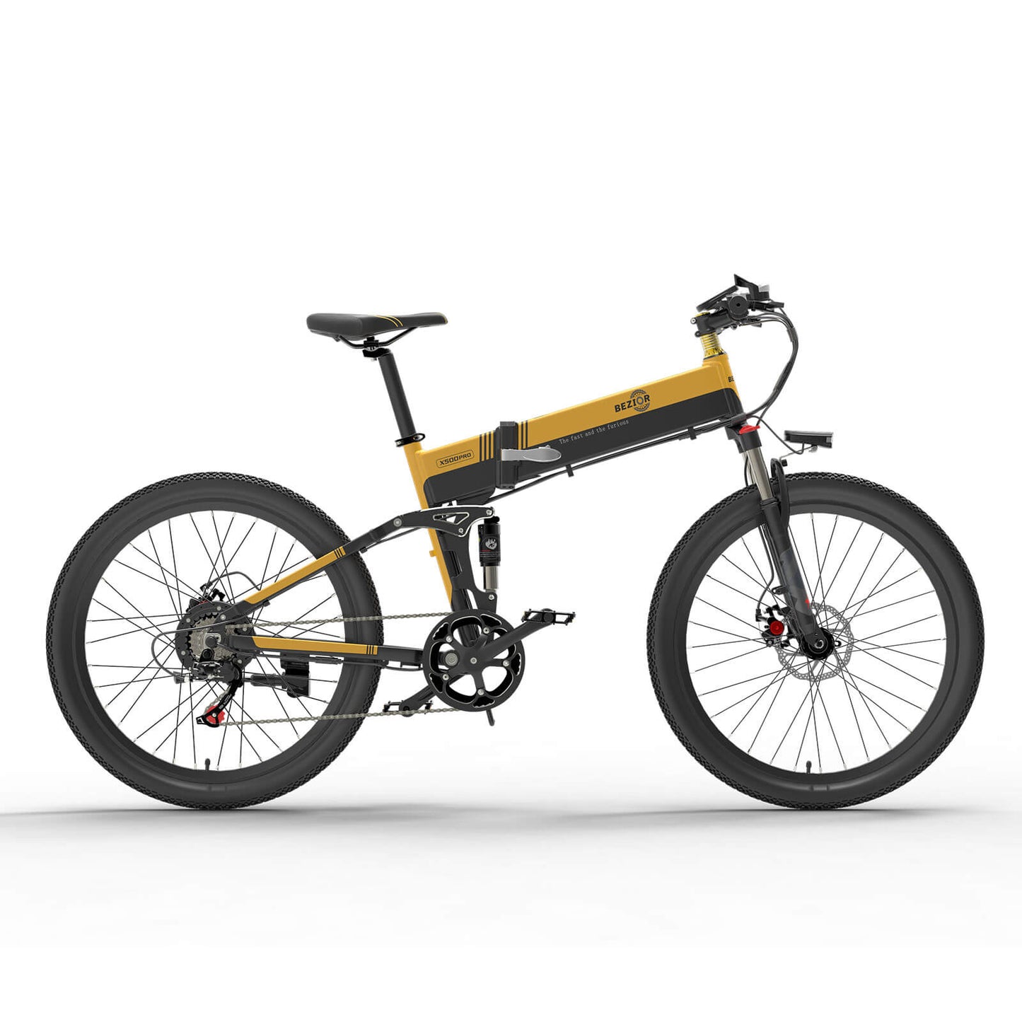 Bezior X500 Pro elektrische mountainbike vouwfiets 100km 25km/u