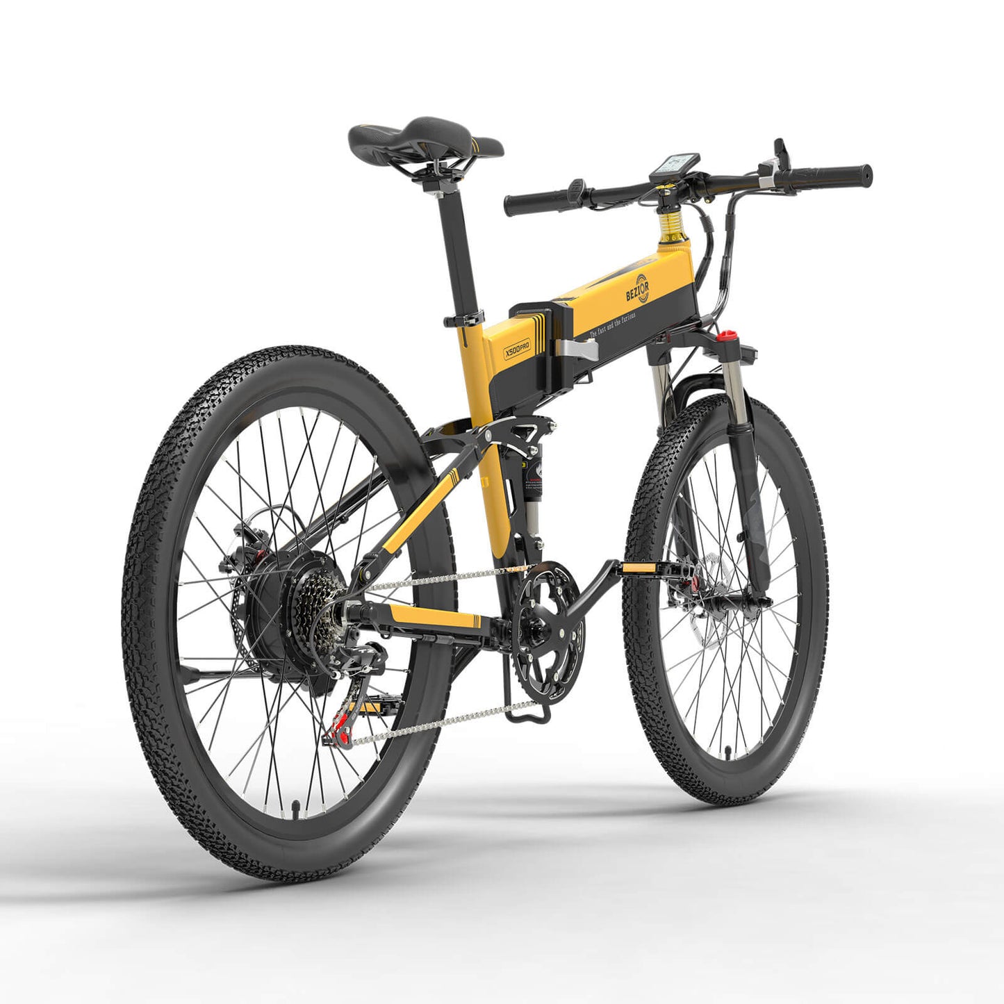 Bicicletta pieghevole da montagna elettrica Bezior X500 Pro 100 km 25 km/h