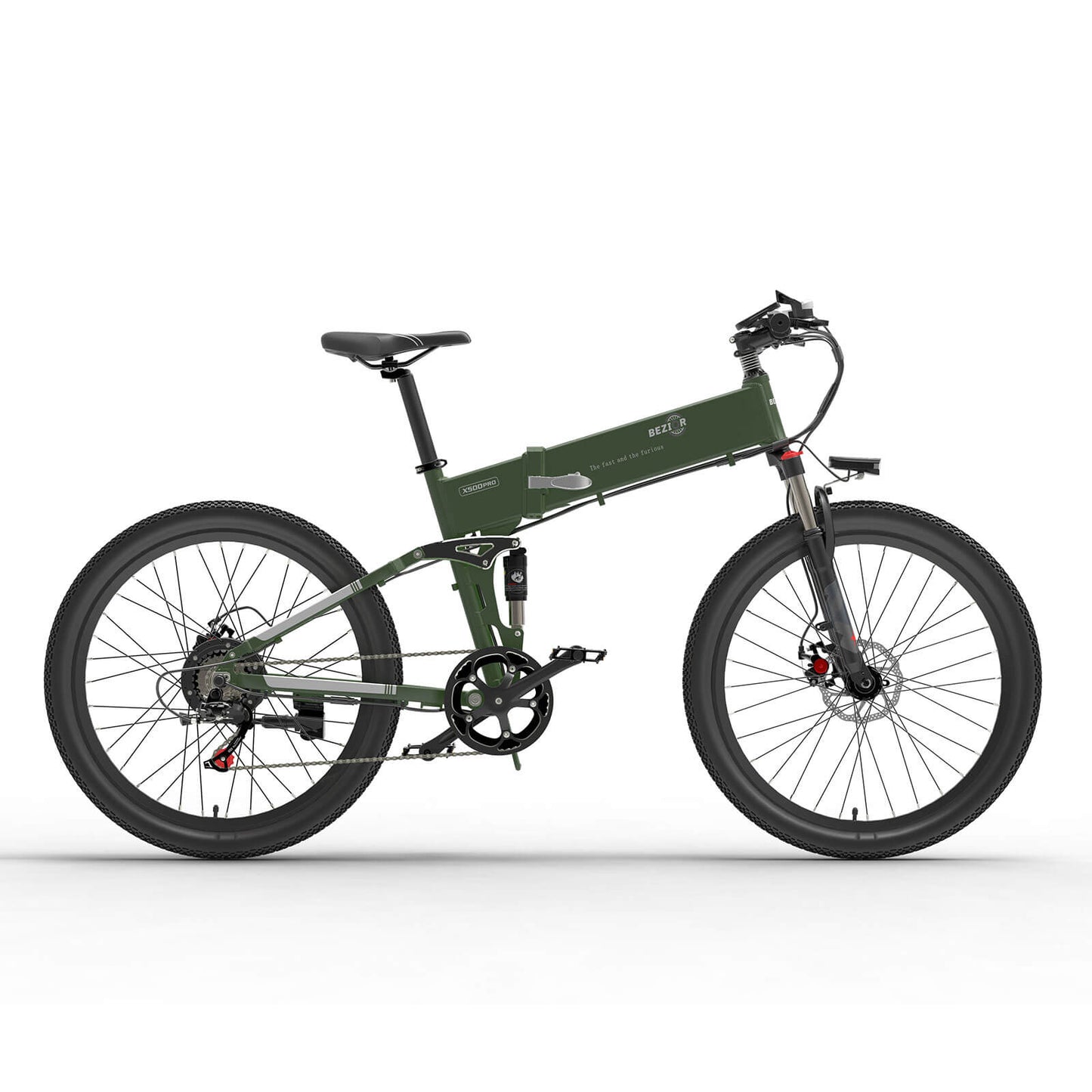 Bezior X500 Pro elektrische mountainbike vouwfiets 100km 25km/u